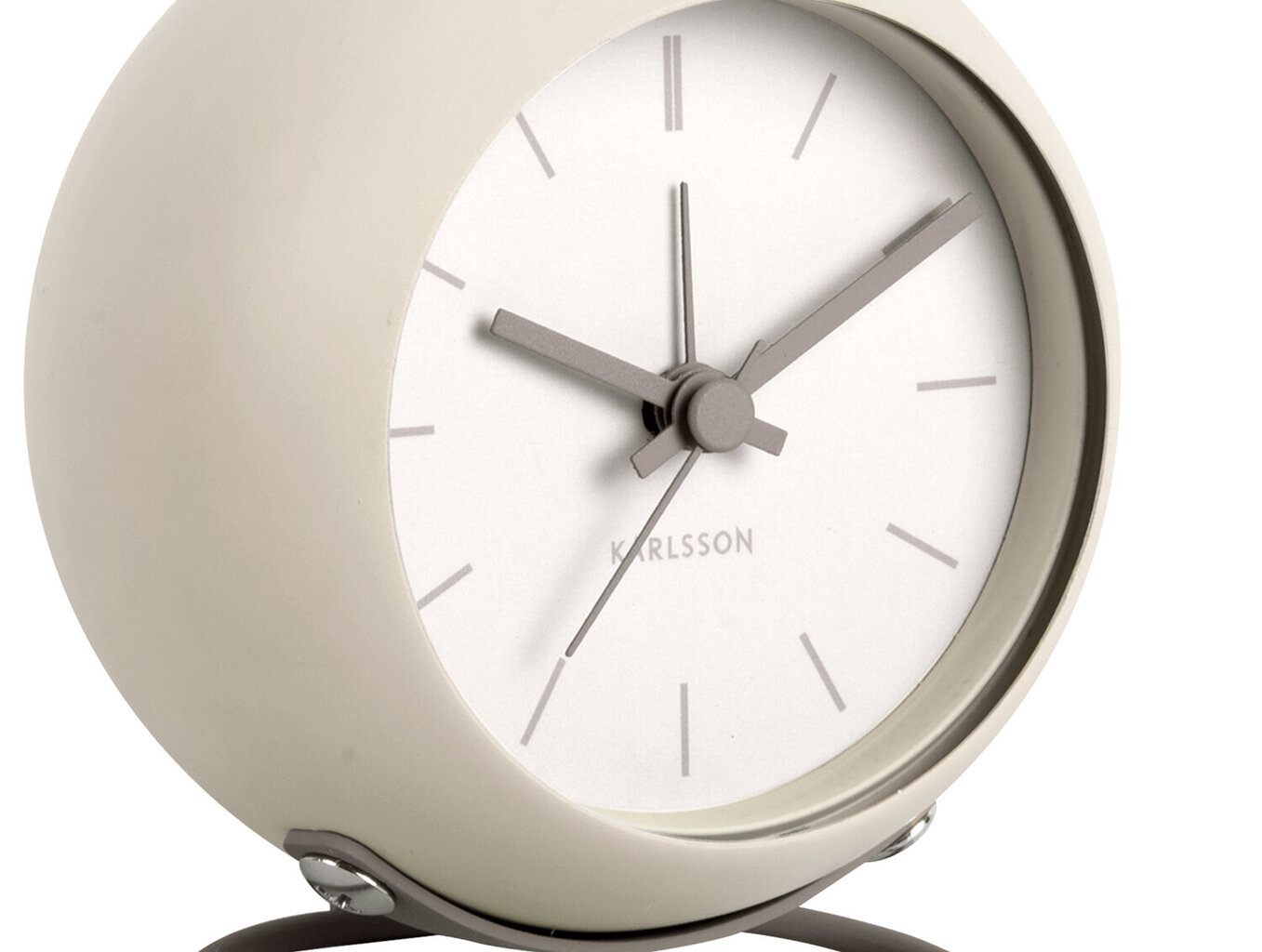 Žadintuvas Globe ø9,5 cm, pilkas kaina ir informacija | Laikrodžiai | pigu.lt