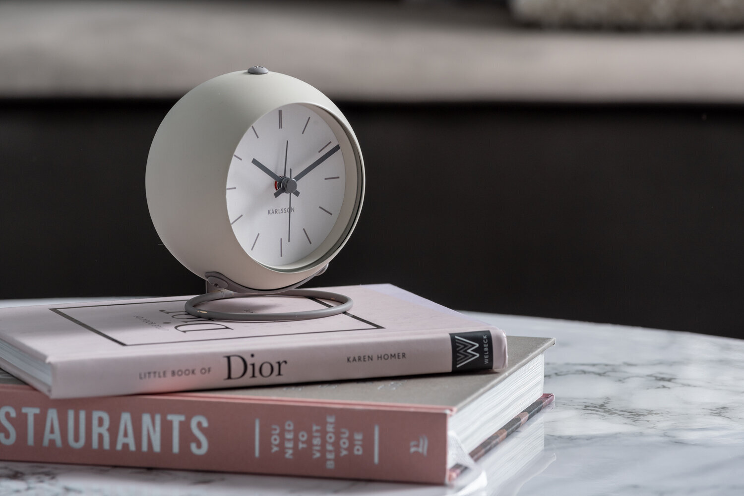 Žadintuvas Globe ø9,5 cm, pilkas kaina ir informacija | Laikrodžiai | pigu.lt