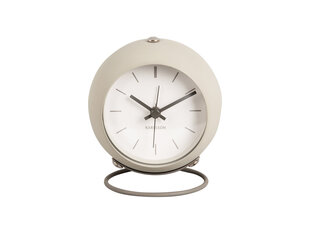 Будильник Globe ø9,5 см, серый цена и информация | Часы | pigu.lt