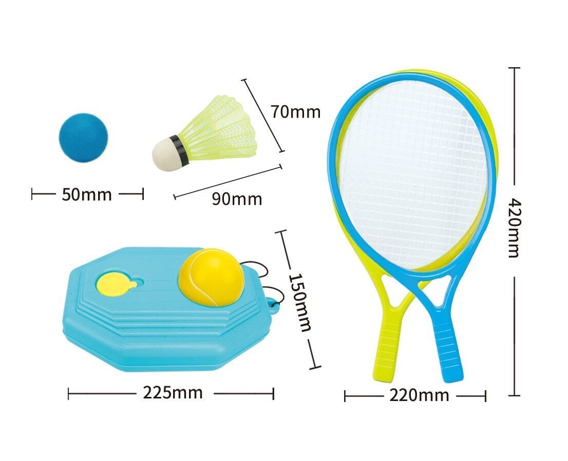 Raketės rinkinys kaina ir informacija | Badmintonas | pigu.lt