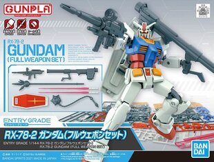 Фигурка ENTRY GRADE RX-78-2 GUNDAM (FULL WEAPON SET) цена и информация | Конструкторы и кубики | pigu.lt