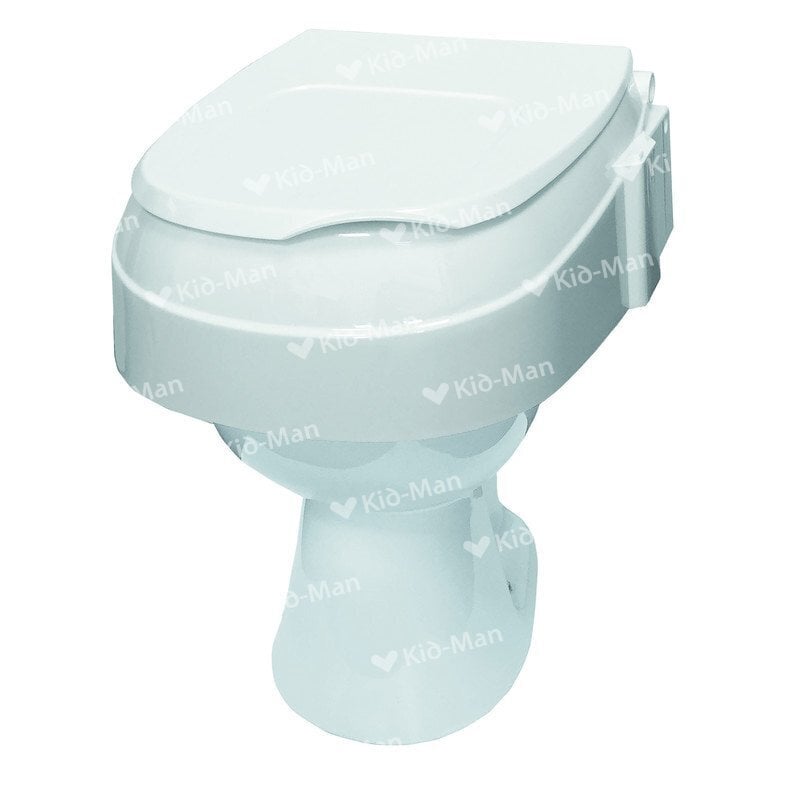 Reguliuojamo aukščio paaukštinimas tualeto sėdynei su dangčiu kaina ir informacija | Slaugos prekės | pigu.lt