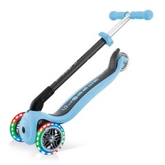 Globber GO-UP Foldable Plus Lights / Pastel Blue kaina ir informacija | Paspirtukai | pigu.lt