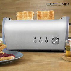 Тостер Cecotec Steel&Toast 1L 1000W цена и информация | Тостеры | pigu.lt