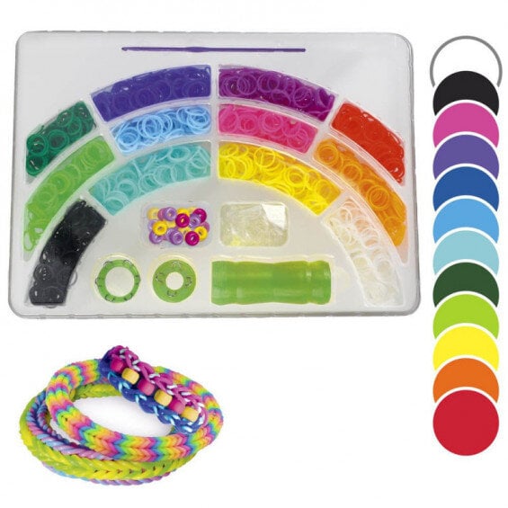 Apyrankių pynimo rinkinys Loops Rainbow Box Craze kaina ir informacija | Lavinamieji žaislai | pigu.lt