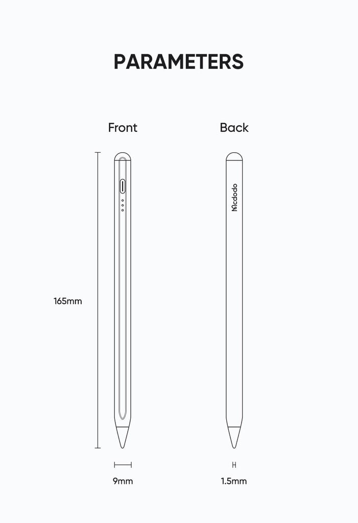 Mcdodo Stylus Pen PN-8920 kaina ir informacija | Planšečių, el. skaityklių priedai | pigu.lt