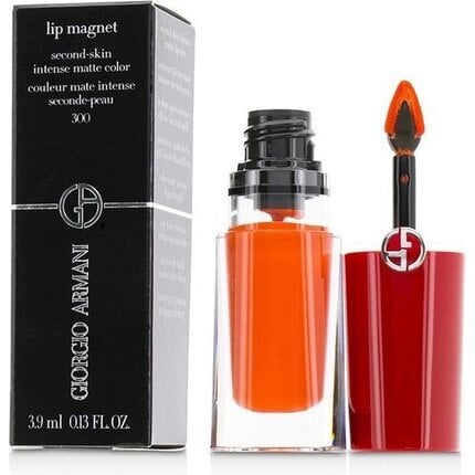 Lūpų blizgis Giorgio Armani Lip Magnet, second skin intense matte, 300 Tangerine, 3 g цена и информация | Lūpų dažai, blizgiai, balzamai, vazelinai | pigu.lt