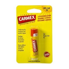 Бальзам для губ Carmex Classic Lip Balm SPF15, 4 г цена и информация | Помады, бальзамы, блеск для губ | pigu.lt