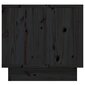 vidaXL Naktinės spintelės, 2vnt., juodos, 35x34x32cm, pušies masyvas kaina ir informacija | Spintelės prie lovos | pigu.lt