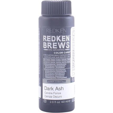 Pusiau ilgalaikiai plaukų dažai Redken Brews Barber Essentials, 60 ml, Dark Ash kaina ir informacija | Plaukų dažai | pigu.lt