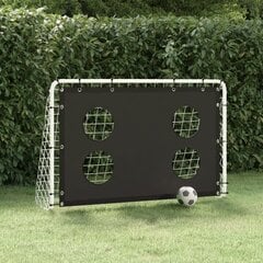 Futbolo vartai vidaXL su treniruočių siena, 184x61x122cm, цена и информация | Футбольные ворота и сетки | pigu.lt