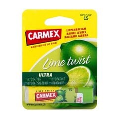 Бальзам для губ Carmex Lime Twist Lip Balm SPF 15 с запахом лимона, 4.25 г цена и информация | Помады, бальзамы, блеск для губ | pigu.lt