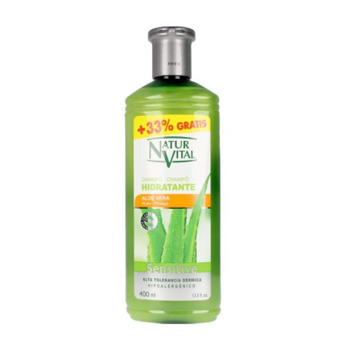 Drėkinamasis šampūnas Naturvital sensitive aloe vera, 400 ml kaina ir informacija | Šampūnai | pigu.lt