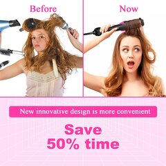 Фен - расческа, щетка для укладки волос с зажимами цена и информация | Приборы для укладки и выпрямления волос | pigu.lt
