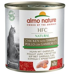 Almo Nature HFC Natural, для кошек, курица с креветками, 280г. цена и информация | Консервы для кошек | pigu.lt