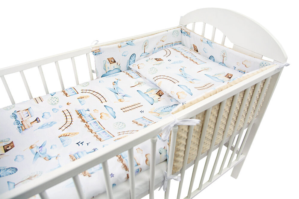 Vaikiška patalynė MINKY 135x100 MyBaby, 5 dalių цена и информация | Patalynė kūdikiams, vaikams | pigu.lt