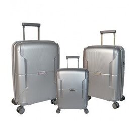 Airtex kelioninis lagaminas, mažas, pilkos spalvos, 40l, 245/20 цена и информация | Чемоданы, дорожные сумки | pigu.lt