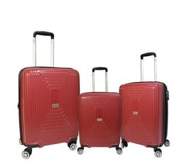 Airtex kelioninis lagaminas, didelis, raudonos spalvos, 108 L, 241/28 цена и информация | Чемоданы, дорожные сумки  | pigu.lt