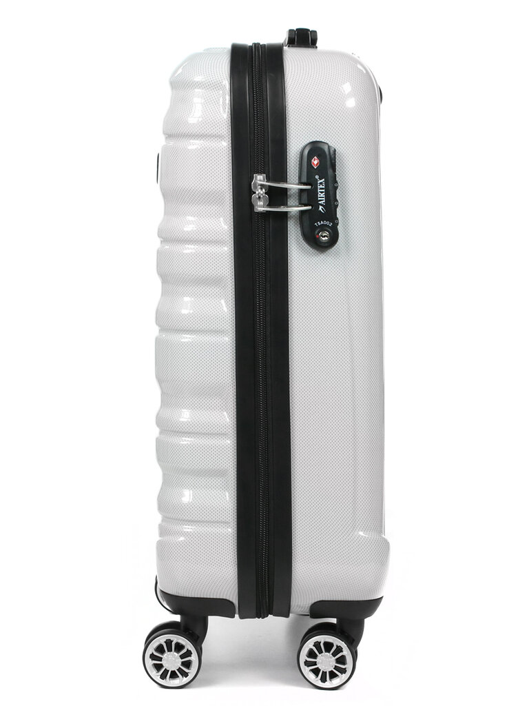 Airtex kelioninis lagaminas, mažas, baltos spalvos, 33l, 7223/20 kaina ir informacija | Lagaminai, kelioniniai krepšiai | pigu.lt