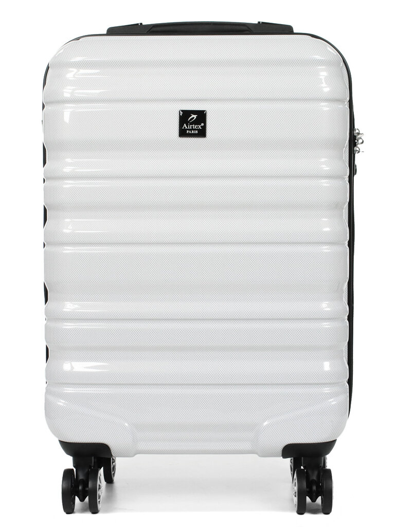 Airtex kelioninis lagaminas, mažas, baltos spalvos, 33l, 7223/20 kaina ir informacija | Lagaminai, kelioniniai krepšiai | pigu.lt