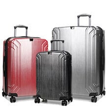 Airtex kelioninis lagaminas, mažas, raudonos spalvos, 38l, 7368/20 цена и информация | Чемоданы, дорожные сумки | pigu.lt