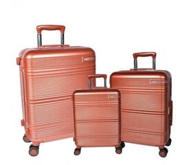 Airtex kelioninis lagaminas, vidutinis, šampano spalvos, 66l, 638/24 цена и информация | Чемоданы, дорожные сумки | pigu.lt