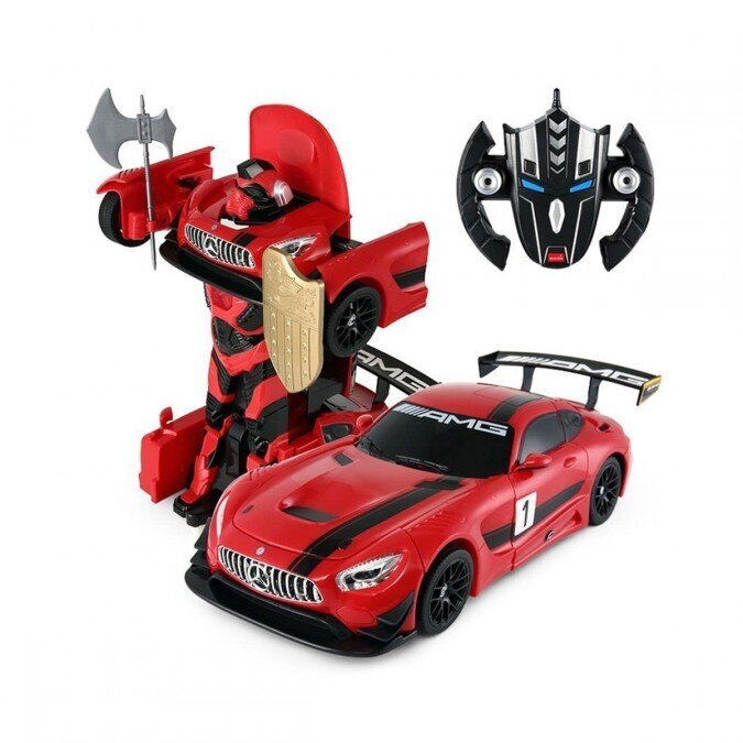 Radijo bangomis valdoma mašinėlė GT3 Auto-Transformers Rastar 1:14, 2.4GHz RTR kaina ir informacija | Žaislai berniukams | pigu.lt