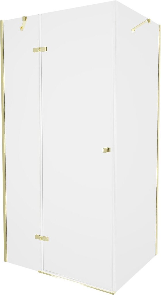 Dušo kabina Mexen Roma su padėklu ir sifonu, Gold+White/Gold, 80x70,80,90,100 cm kaina ir informacija | Dušo kabinos | pigu.lt
