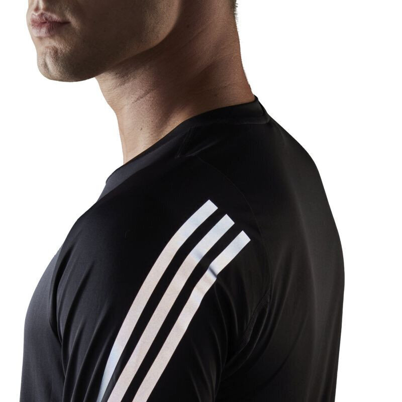 Sportiniai marškinėliai vyrams Adidas Run Icon Tee M HE2474, juodi kaina ir informacija | Sportinė apranga vyrams | pigu.lt