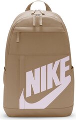 Nike kuprinė Elemental, 21 L, smėlio spalvos цена и информация | Рюкзаки и сумки | pigu.lt