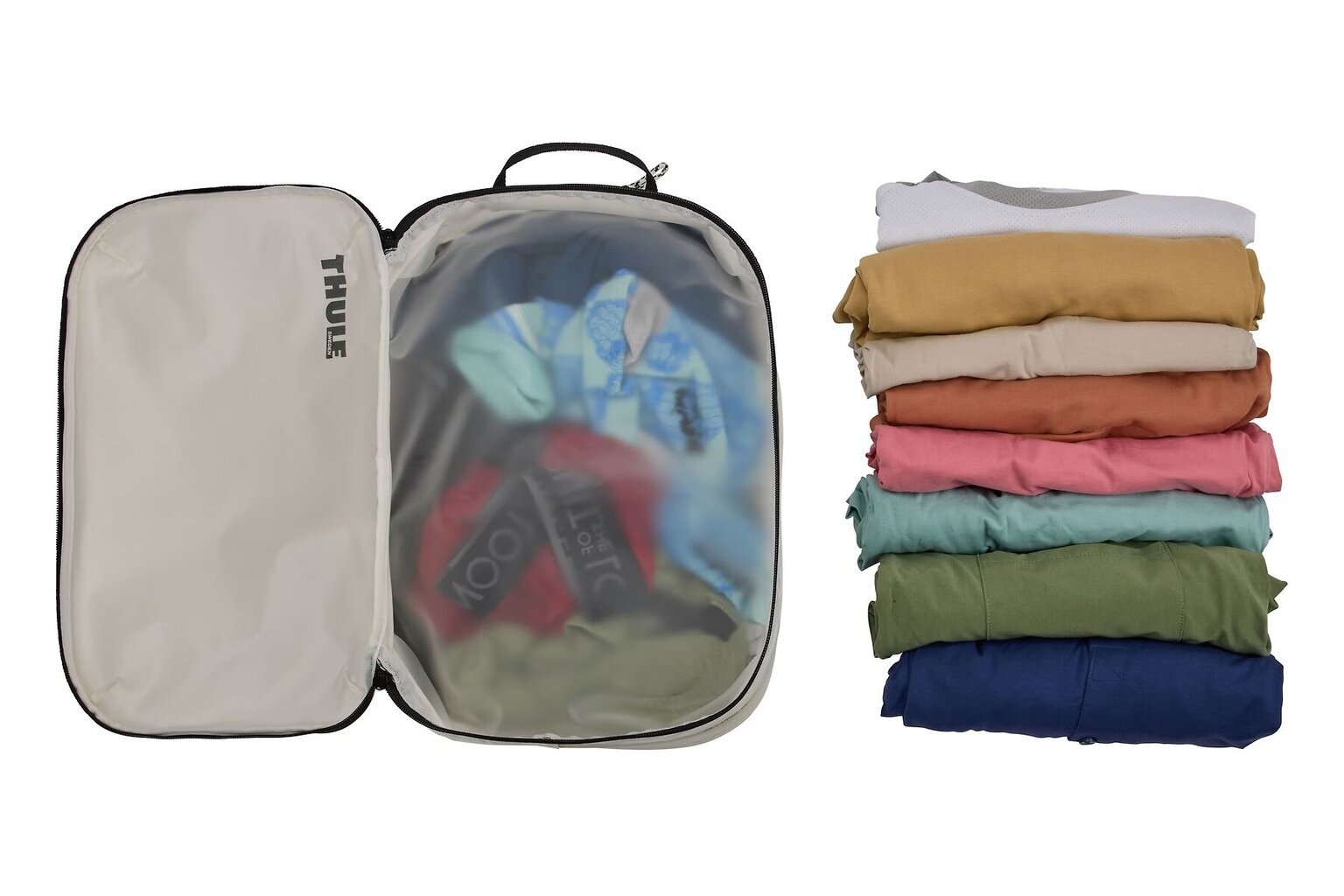 Thule vidutinis kelioninis dėklas Clean/Dirty Packing Cube, baltas kaina ir informacija | Lagaminai, kelioniniai krepšiai | pigu.lt