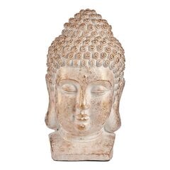 Декоративная фигурка для сада Будда голова Белый/Золотой полистоун (35 x 65,5 x 38 cm) цена и информация | Декорации для сада | pigu.lt