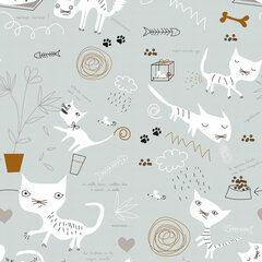 Panzup Cats 150/160  (240 x 220 cm) цена и информация | Постельное белье | pigu.lt