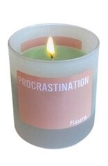 Žvakė Procastination, 7,5 x 12 cm kaina ir informacija | Žvakės, Žvakidės | pigu.lt