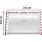 Futbolo vartai Dunlop Allround, 300x200x110 cm kaina ir informacija | Futbolo vartai ir tinklai | pigu.lt