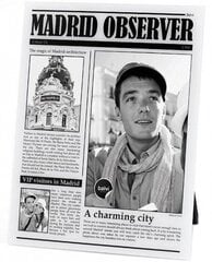 photo frame Madrid Newspaper 23 x 18 cm acrylic white - цена и информация | Рамки, фотоальбомы | pigu.lt