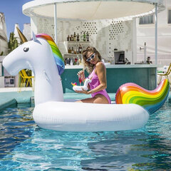 Pripučiamas čiužinys Swim Essentials Unicorn 150 cm PVC kaina ir informacija | Pripučiami čiužiniai ir baldai | pigu.lt