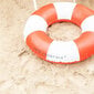Plaukimo ratas Swim Essentials Life Buoy, 90 cm, baltas/raudonas kaina ir informacija | Pripučiamos ir paplūdimio prekės | pigu.lt