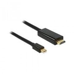 Wentronic Mini Displayport HDMI+ A kabelis 52860-GB, 1 m цена и информация | Кабели и провода | pigu.lt