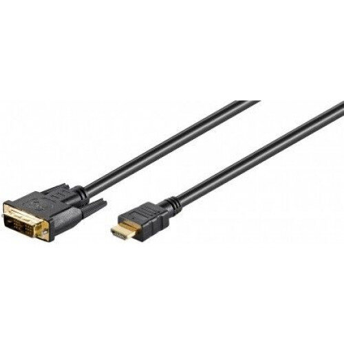 Goobay HDMI/DVi, 5 m kaina ir informacija | Kabeliai ir laidai | pigu.lt