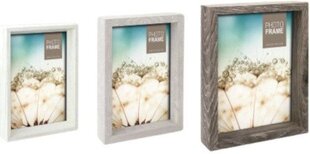 wood photo frames grey/brown/white 3 pieces - цена и информация | Рамки, фотоальбомы | pigu.lt