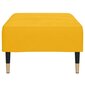 vidaXL Pakoja, geltonos spalvos, 78x56x32cm, aksomas цена и информация | Sėdmaišiai ir pufai | pigu.lt