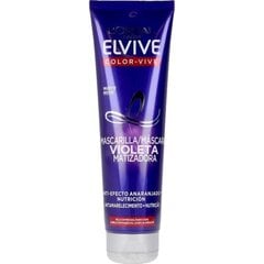 L oreal paris elvive color vive violet tonizuojanti kaukė 150 ml kaina ir informacija | Priemonės plaukų stiprinimui | pigu.lt