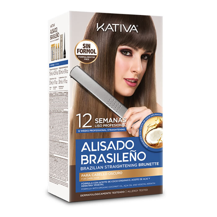 Braziliško tiesinimo rinkinys Kativa, 6 dalių цена и информация | Priemonės plaukų stiprinimui | pigu.lt