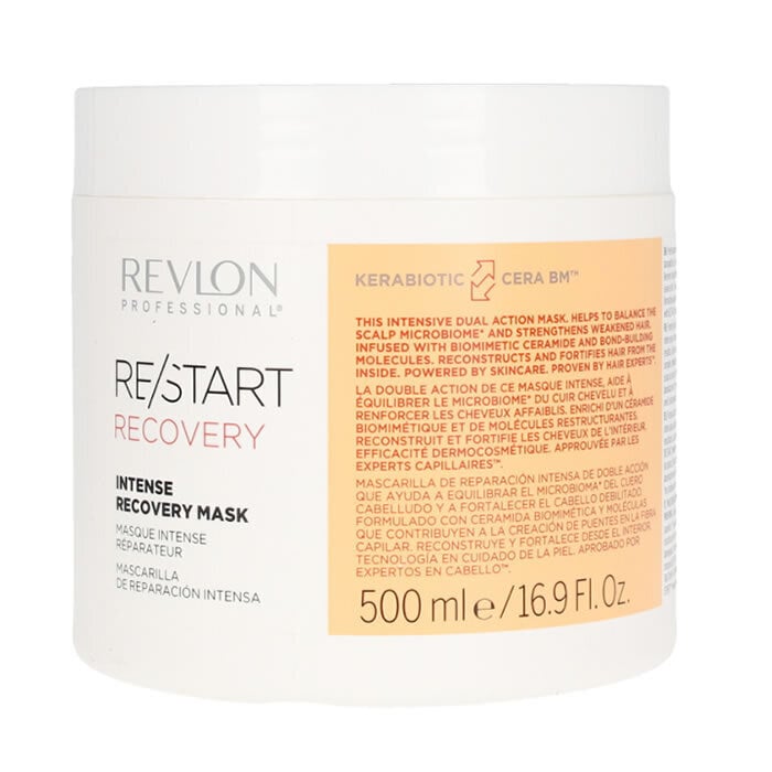 Plaukų kaukė Revlon Restart Recovery, 500 ml kaina ir informacija | Priemonės plaukų stiprinimui | pigu.lt
