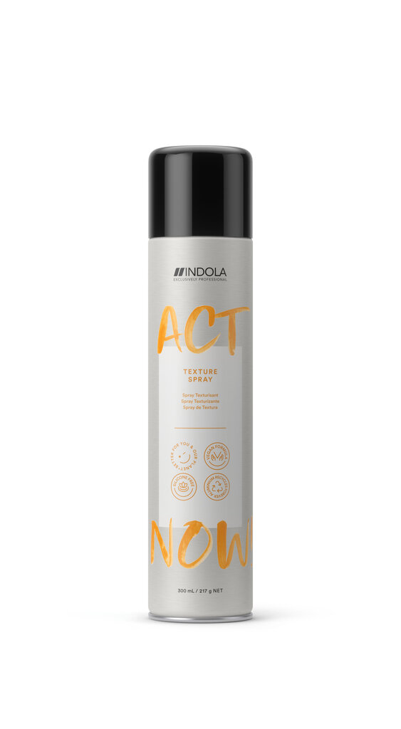 Plaukams tekstūros suteikiantis purškiklis Indola Act Now Texture Spray, 300 ml цена и информация | Plaukų formavimo priemonės | pigu.lt