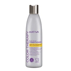 Kondicionierius Kativa blue violet anti yellow effect 250 ml kaina ir informacija | Priemonės plaukų stiprinimui | pigu.lt