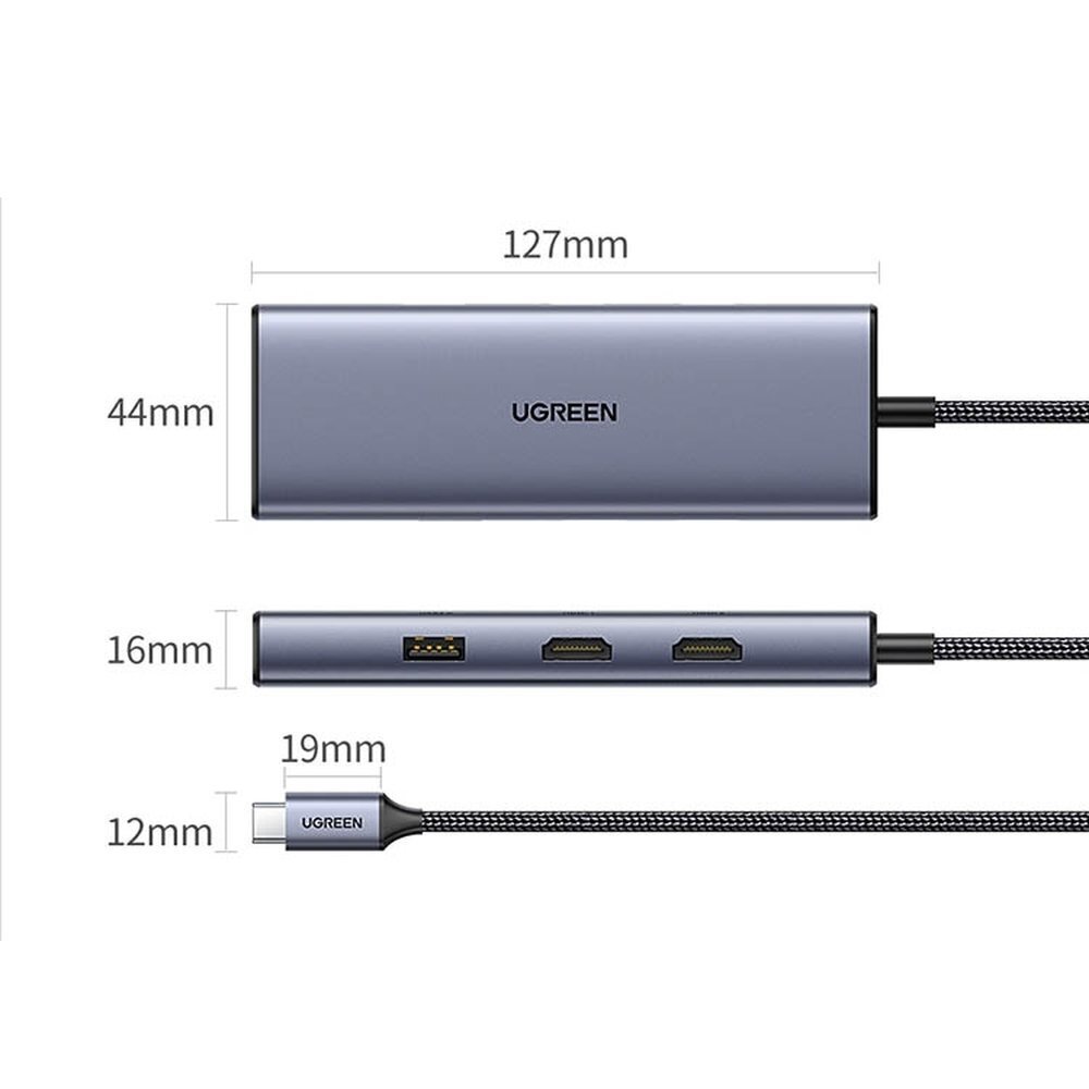 Ugreen 90119 kaina ir informacija | Adapteriai, USB šakotuvai | pigu.lt