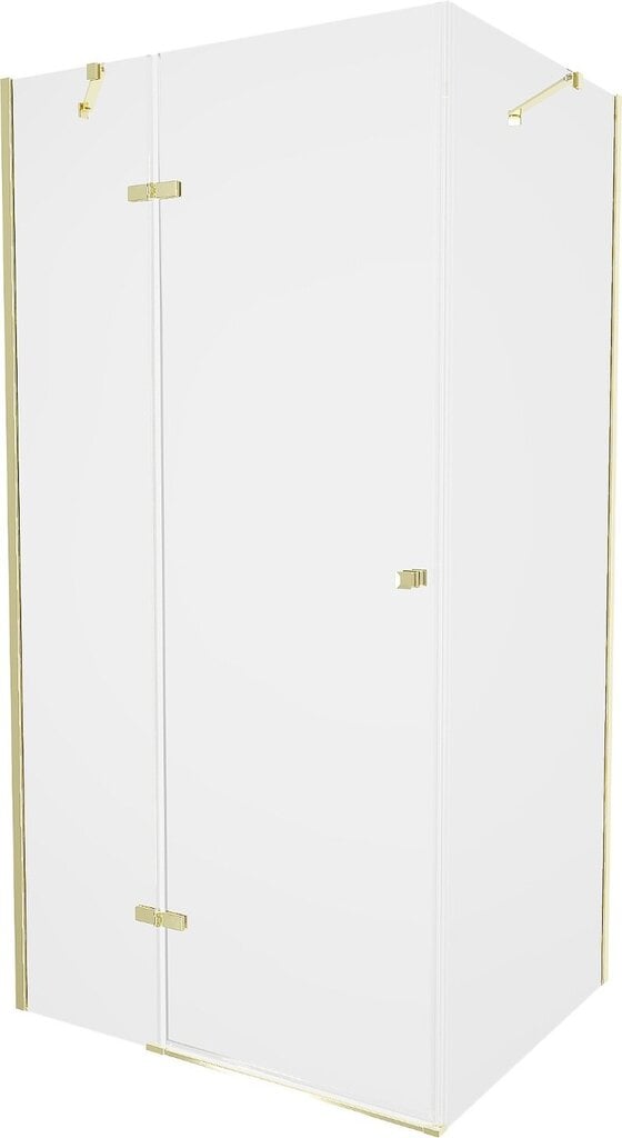 Dušo kabina Mexen Roma su padėklu ir sifonu, Gold+Black/Gold, 100x80,90 cm цена и информация | Dušo kabinos | pigu.lt