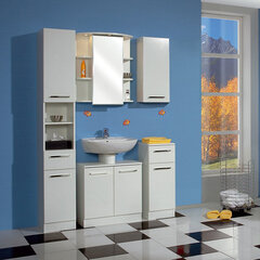 Шкаф под раковину 335 белый цена и информация | Шкафчики для ванной | pigu.lt